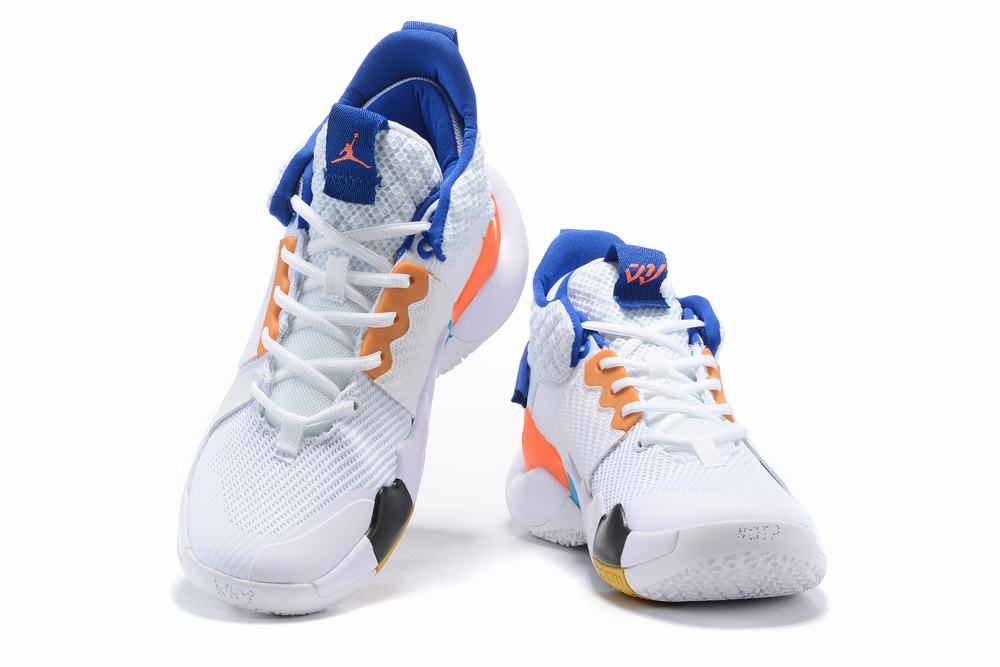 Westbrook 2 Shoes White Blue Orange